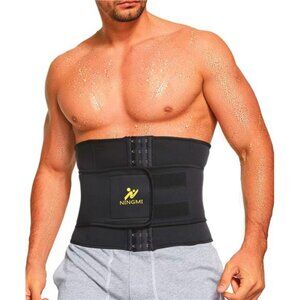 Waist Trainer for Men Sweat Belt - Sauna Trimmer Stomach Wraps Workout Band